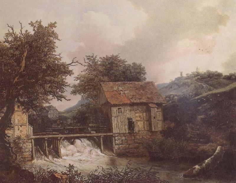 Jacob van Ruisdael Two Watermills oil painting picture